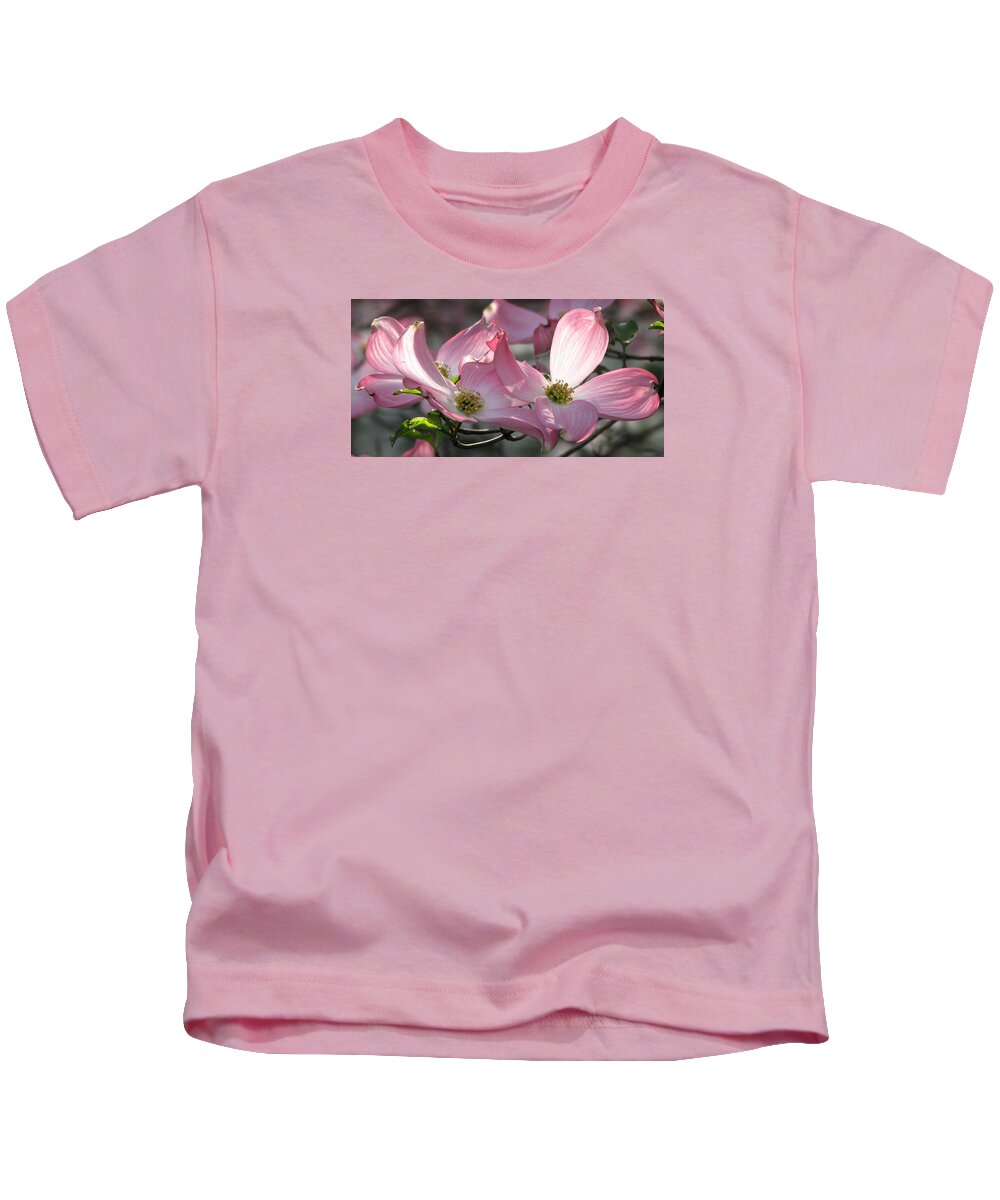 Pink Dogwood Kids T-Shirt featuring the photograph Magic Morning by Angela Davies