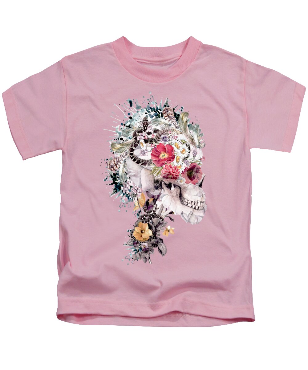 Skull Kids T-Shirt featuring the digital art Momento Mori X by Riza Peker