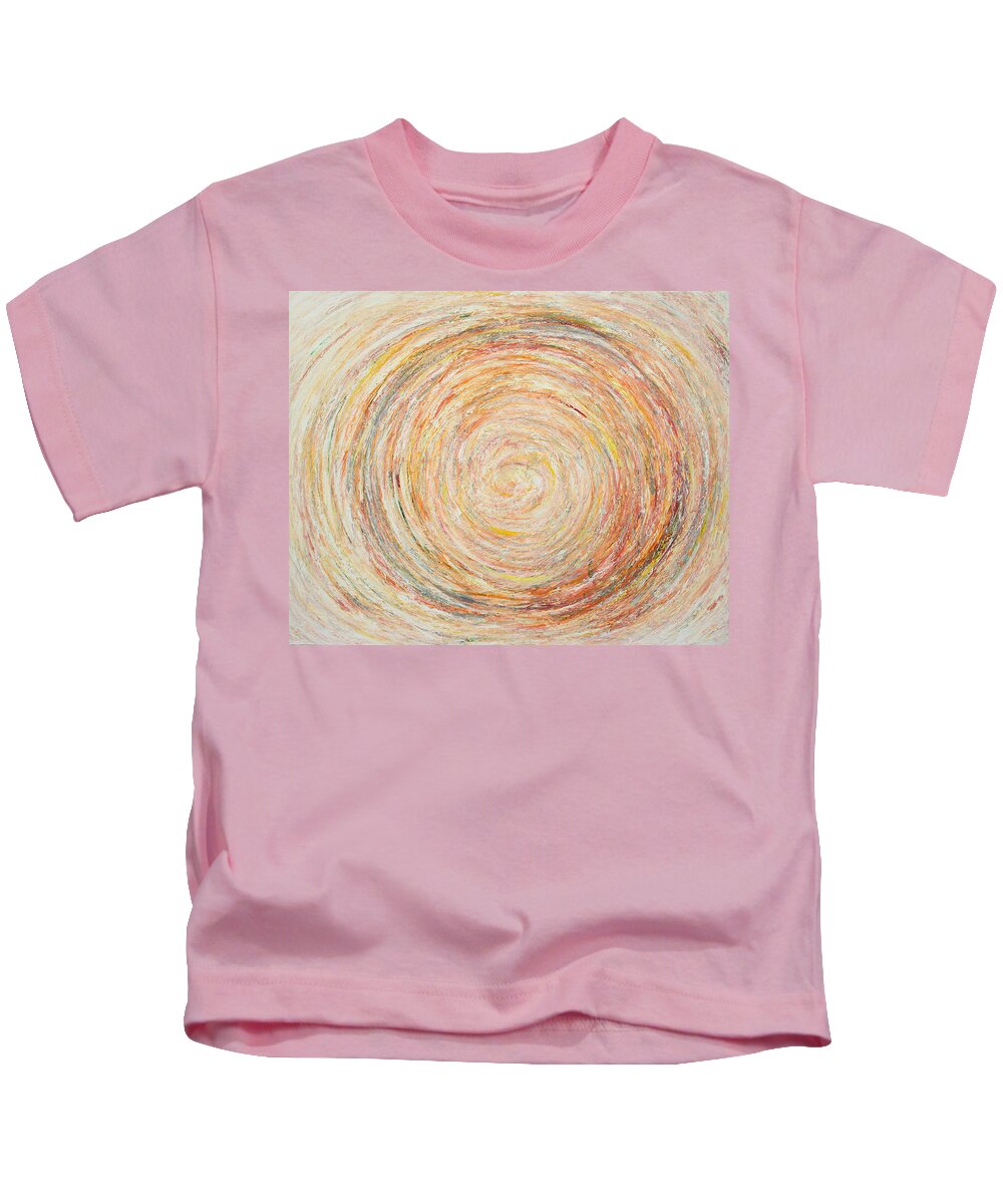 Derek Kaplan Art Kids T-Shirt featuring the painting Opt.79.15 Tunnel Of Hope by Derek Kaplan