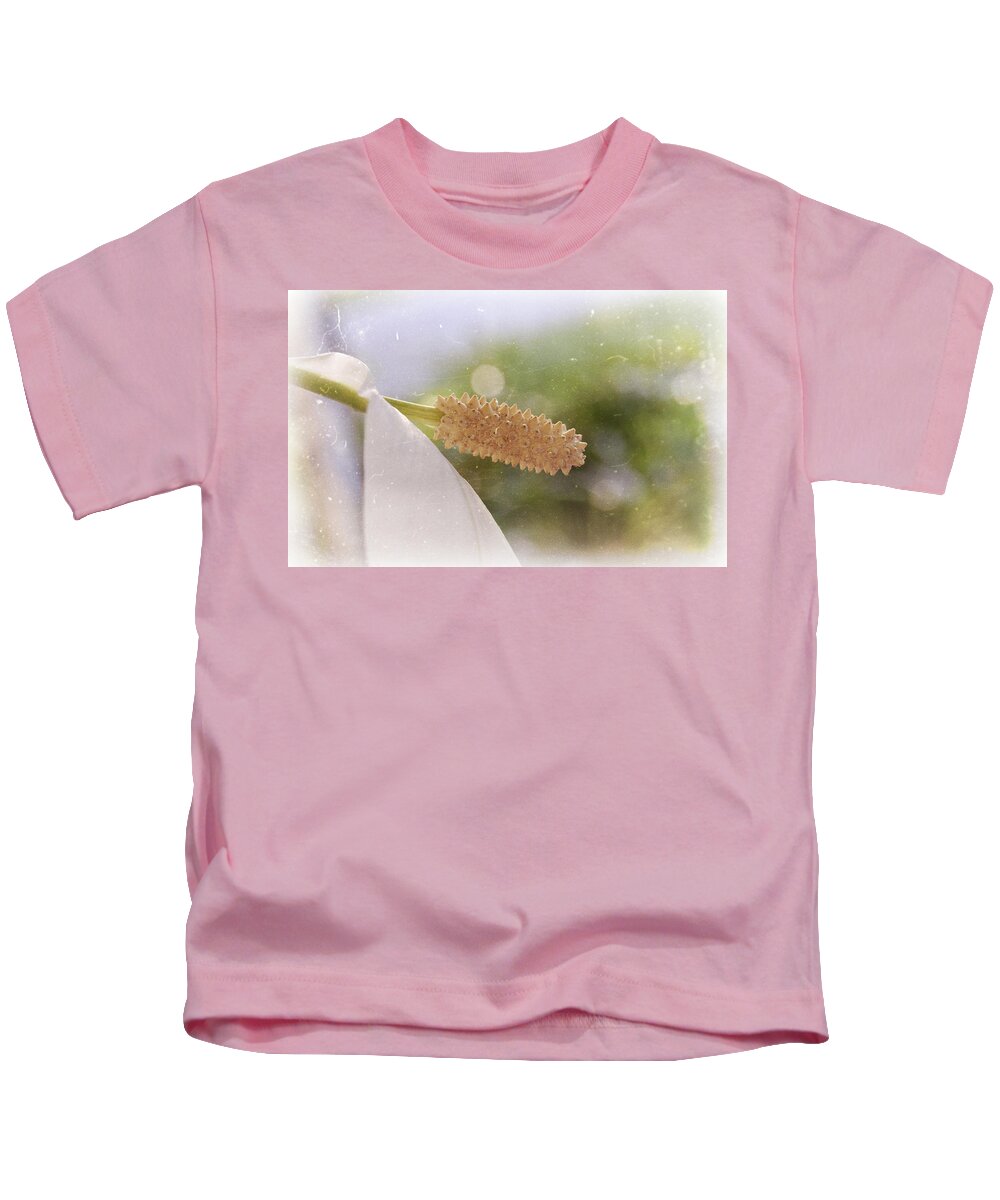 Peace Kids T-Shirt featuring the photograph Peace Lily by Amber Flowers