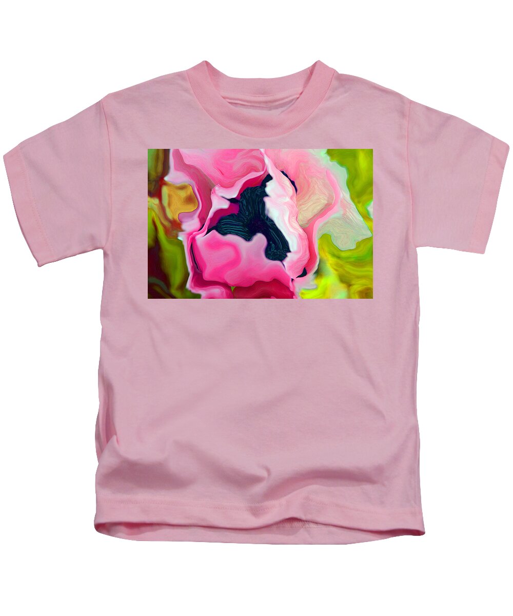 Poppy Kids T-Shirt featuring the digital art Perfect Poppy by Lynellen Nielsen