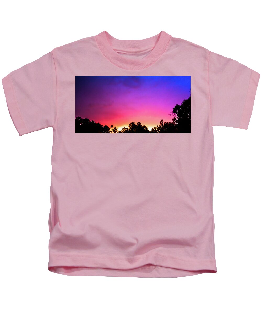 Alabama Kids T-Shirt featuring the photograph Pink Sunset by James-Allen