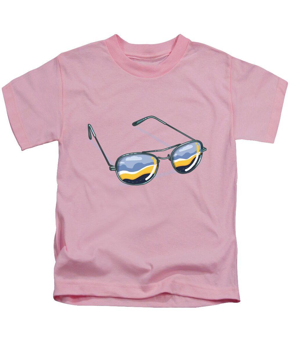 Vacation Kids T-Shirt featuring the painting Refuge Of The Roads by Little Bunny Sunshine