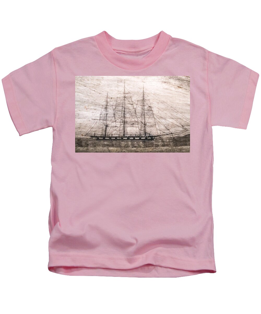 District Of Columbia Kids T-Shirt featuring the photograph Scrimshaw Whale Panbone by SR Green