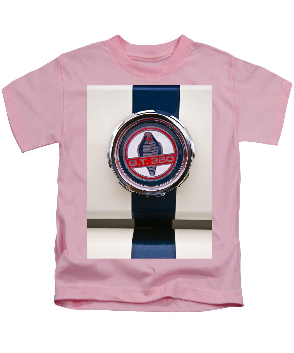 Gt350 Kids T-Shirt featuring the photograph Shelby Cobra GT 350 Ford Mustang by Glenn Gordon