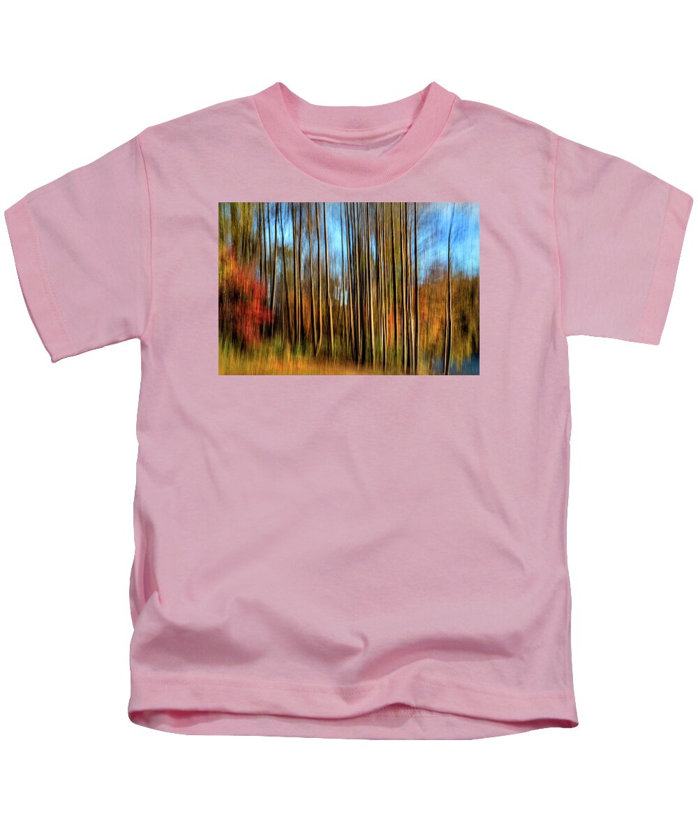 Landscape Kids T-Shirt featuring the photograph Skinny Forest Swipe by Don Johnson