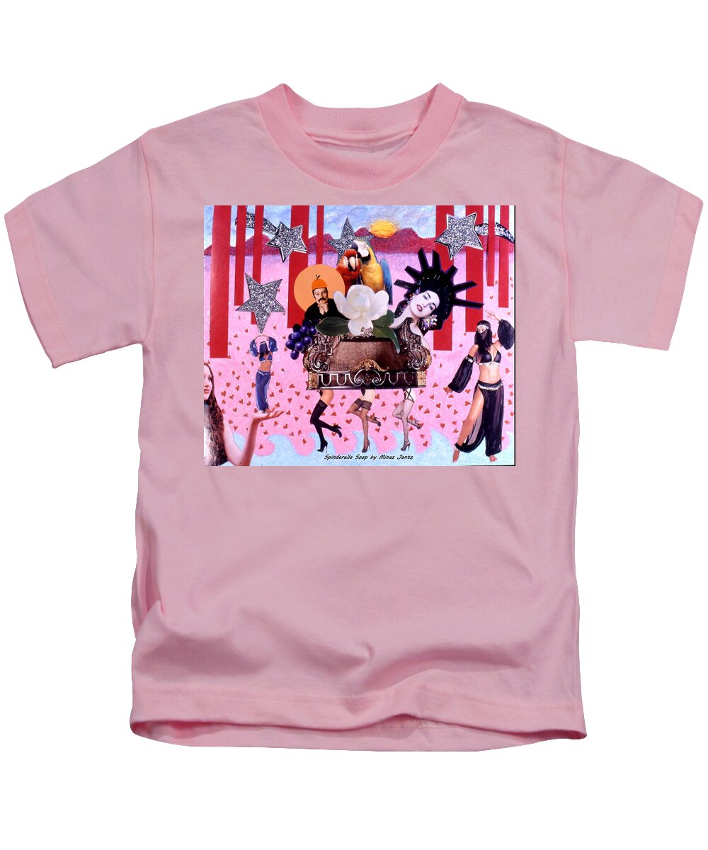 Collage Kids T-Shirt featuring the drawing Soap Scene # 28 You have seen that Movie too by Minaz Jantz
