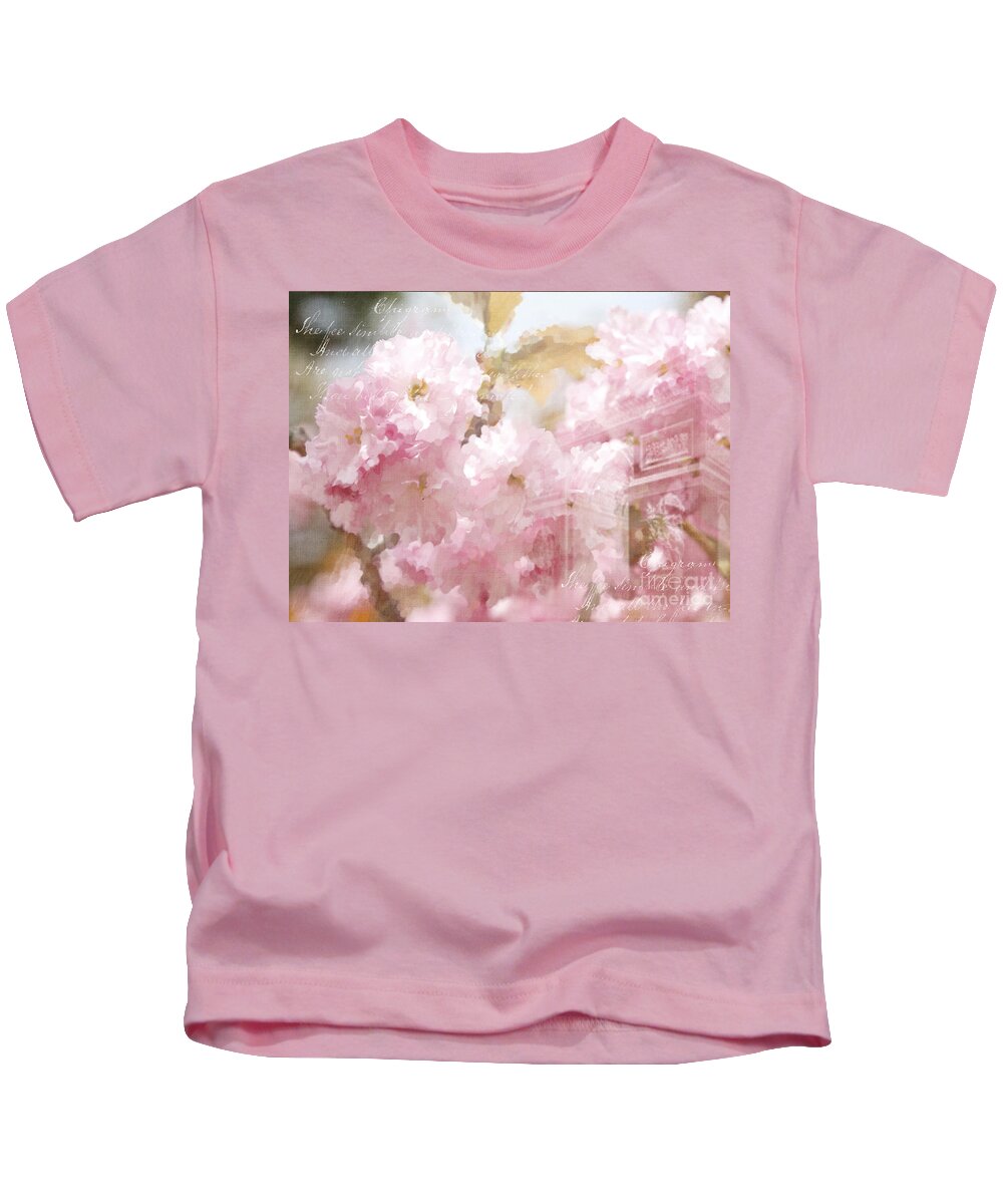 Spring Flowers Kids T-Shirt featuring the photograph Spring flower in Paris by JBK Photo Art