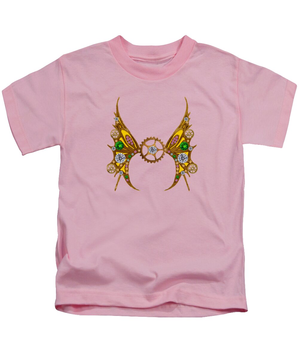 Susan Vineyard Kids T-Shirt featuring the photograph Steampunk Fairy by Susan Vineyard