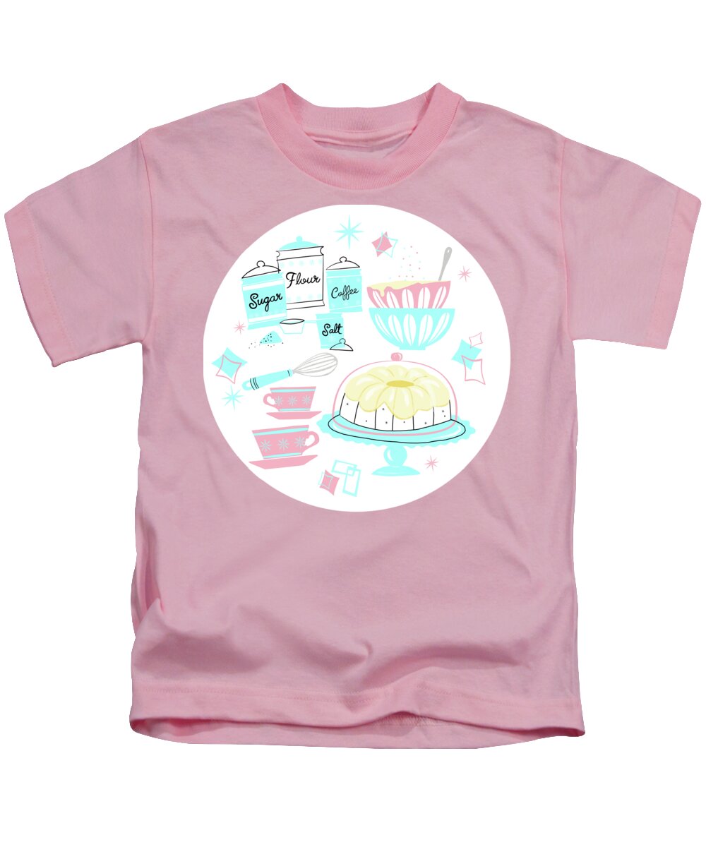 Cute Kids T-Shirt featuring the painting Sugar And Spice And Everything Nice by Little Bunny Sunshine