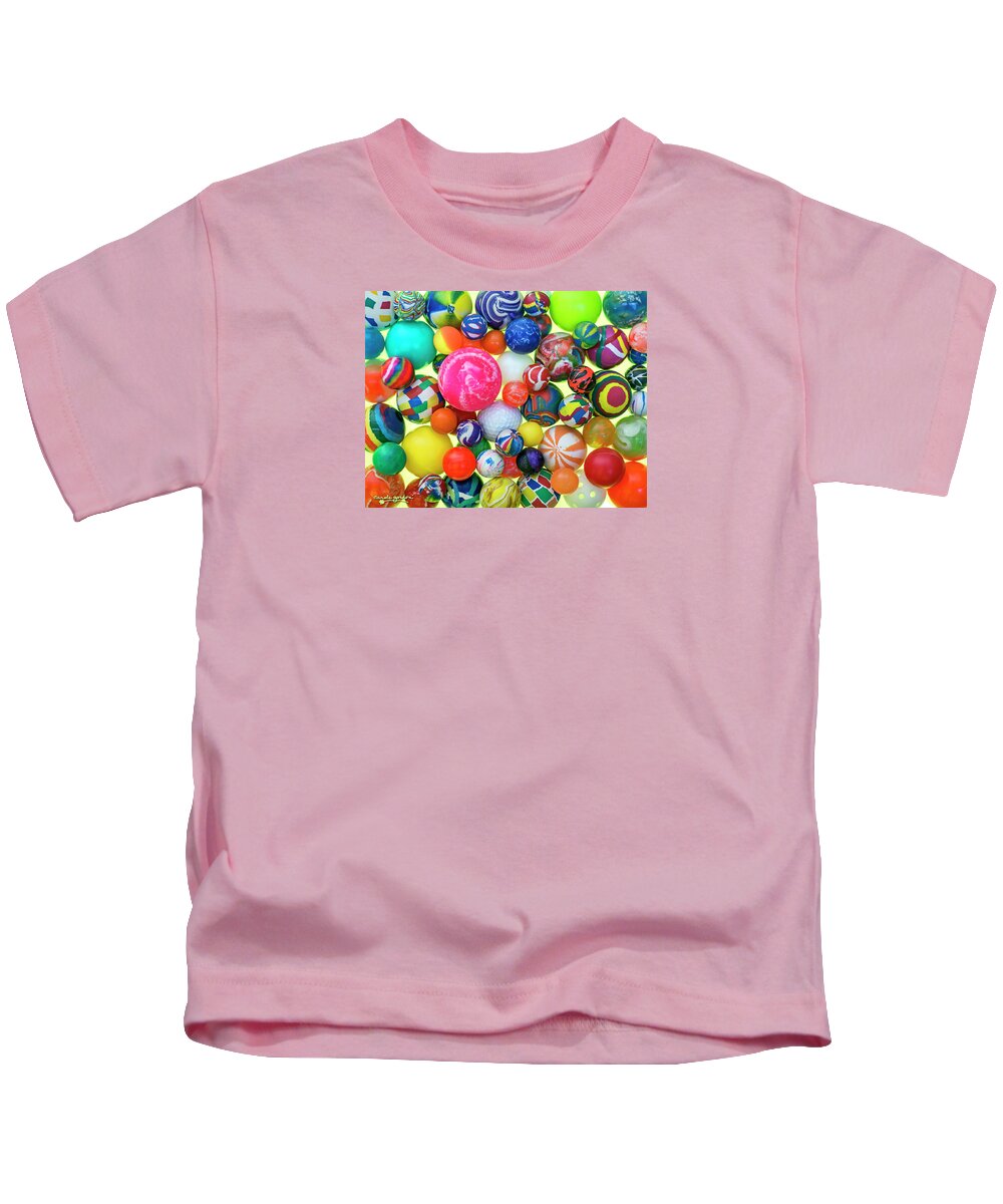 Jigsaw Puzzle Kids T-Shirt featuring the photograph Super Balls by Carole Gordon
