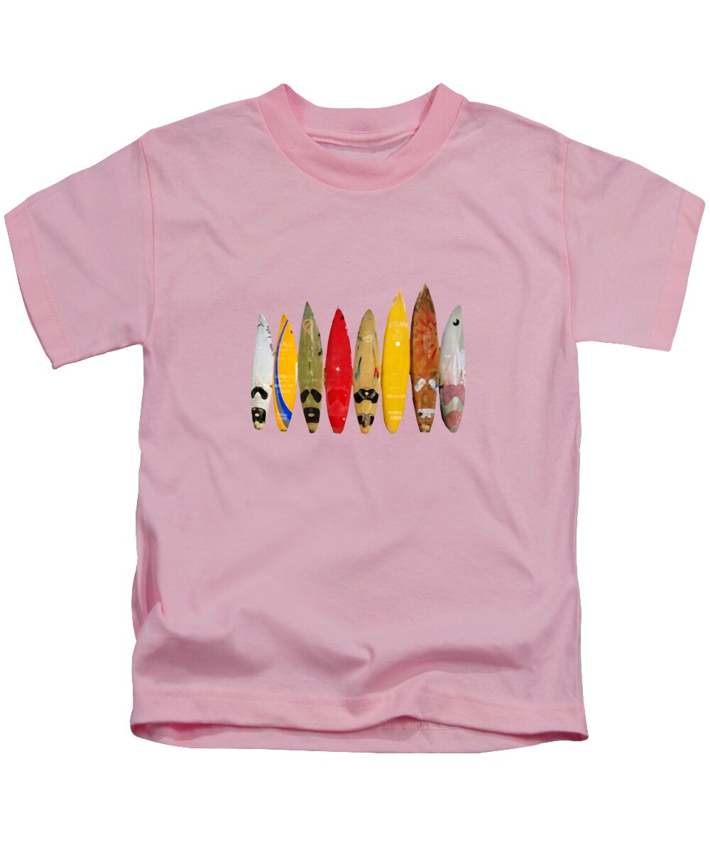 Surf Kids T-Shirt featuring the digital art Surf Board T-shirt by Edward Fielding