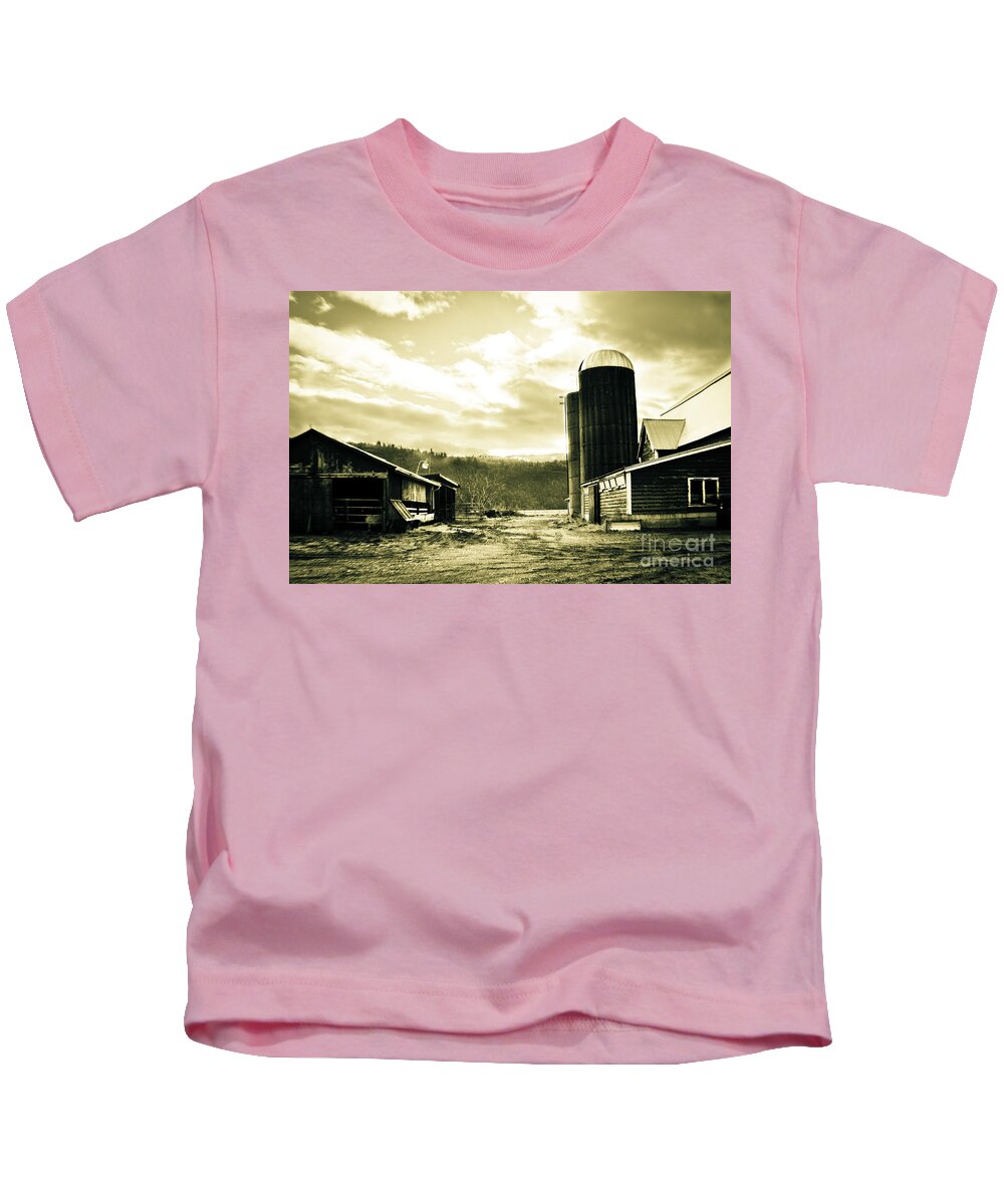 Art Kids T-Shirt featuring the photograph The Old Farm by Clayton Bruster