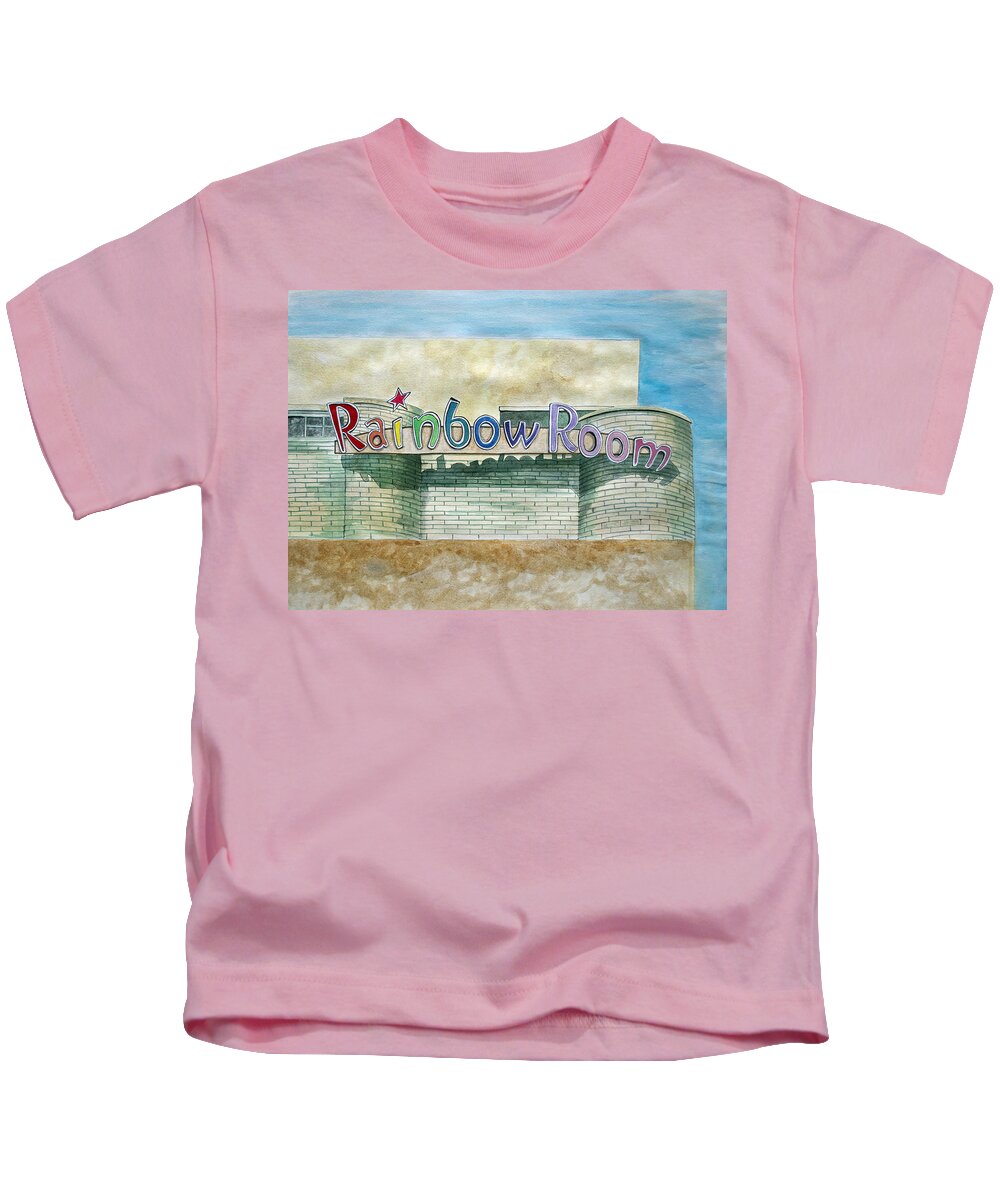 Asbury Art Kids T-Shirt featuring the painting The Rainbow Room by Patricia Arroyo