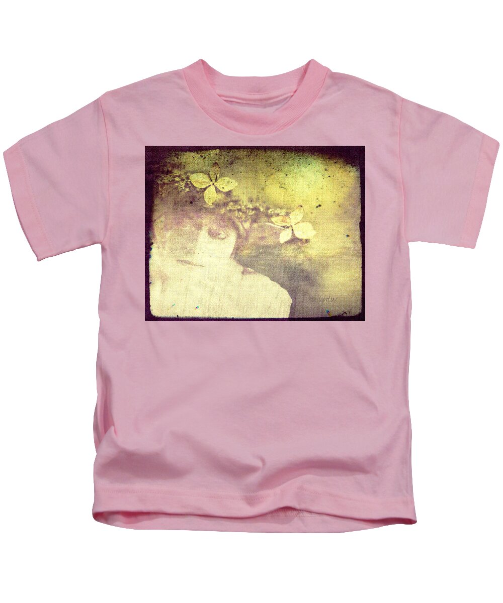 Theda Bara Kids T-Shirt featuring the digital art Time Change by Delight Worthyn