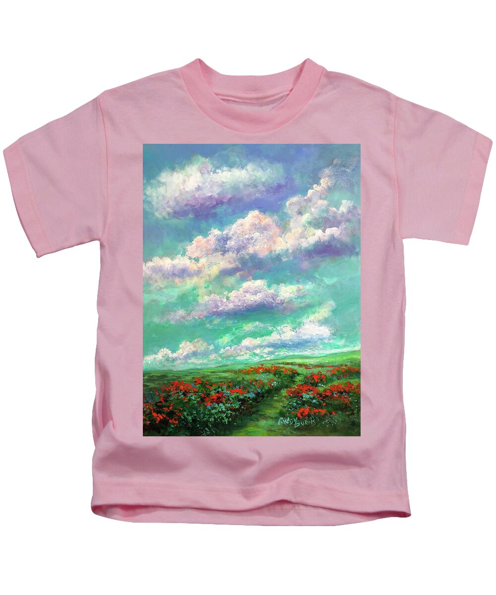 Transcending Kids T-Shirt featuring the painting Transcending Heaven by Rand Burns