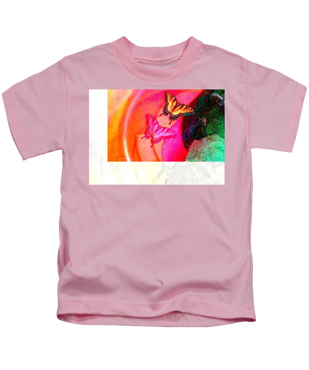 Butterfly Kids T-Shirt featuring the photograph Travelling By Impression by Andy Rhodes
