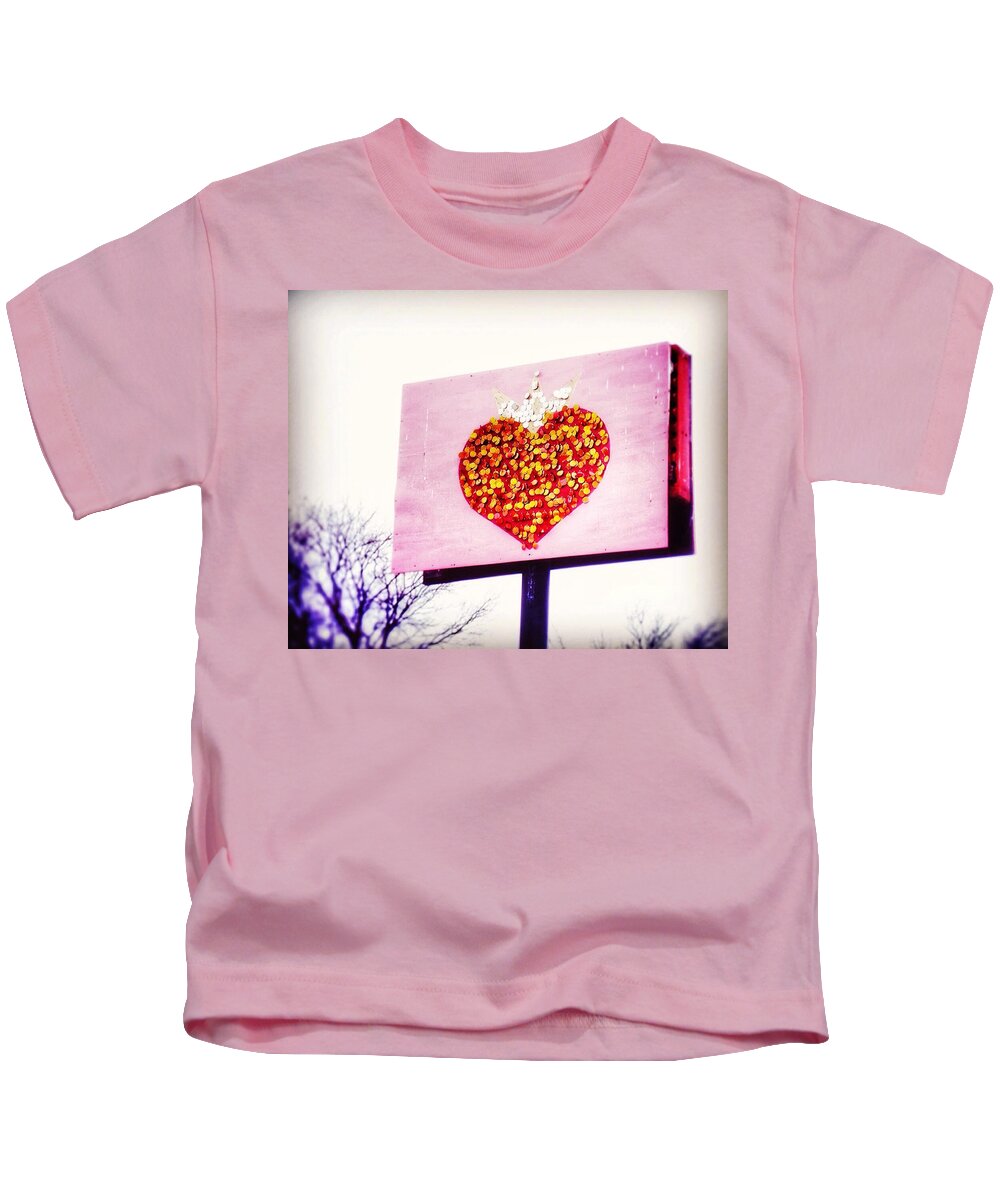 Heart Kids T-Shirt featuring the photograph Tyson's Tacos Heart by Gia Marie Houck