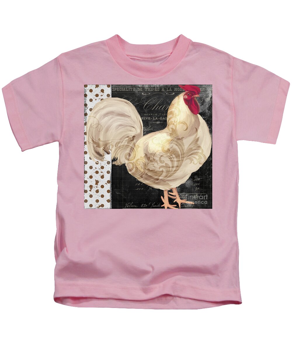 Rooster Pink Kids T-Shirt 