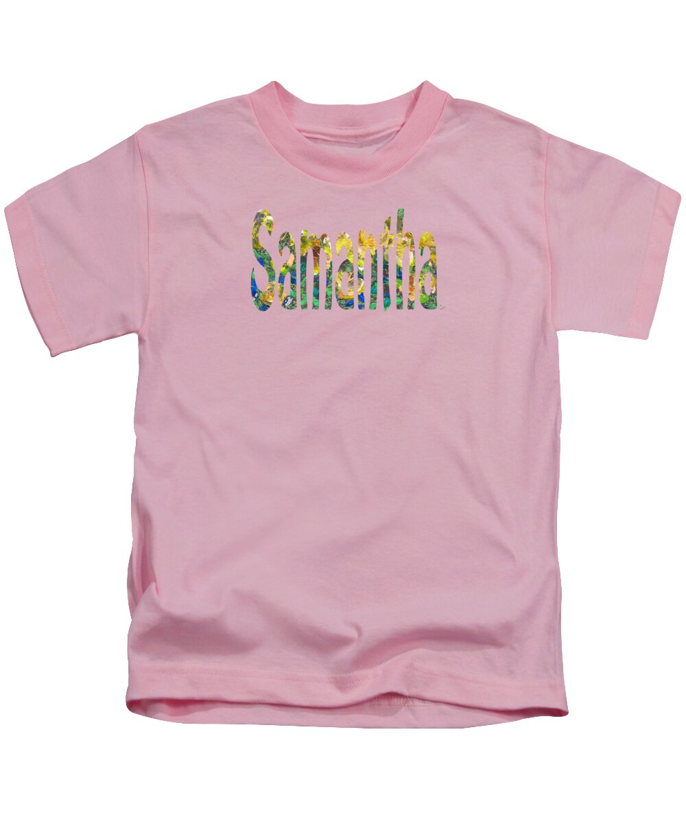 Samantha Kids T-Shirt featuring the painting Samantha by Corinne Carroll