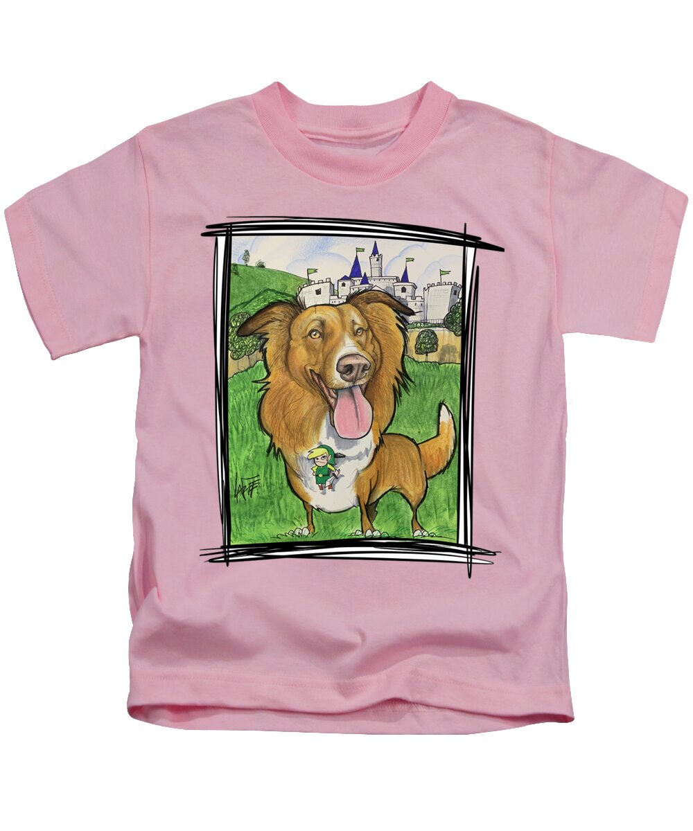Spengler Kids T-Shirt featuring the drawing Spengler 5238 by Canine Caricatures By John LaFree