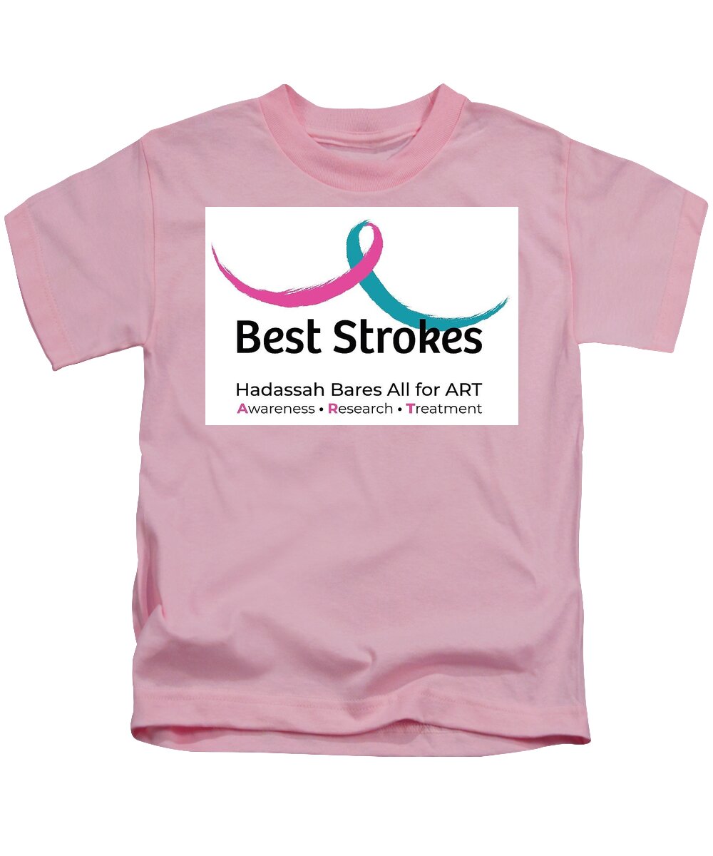 Hadassah Greater Atlanta Kids T-Shirt featuring the photograph 2019 Best Strokes logo by Best Strokes - Formerly Breast Strokes - Hadassah Greater Atlanta