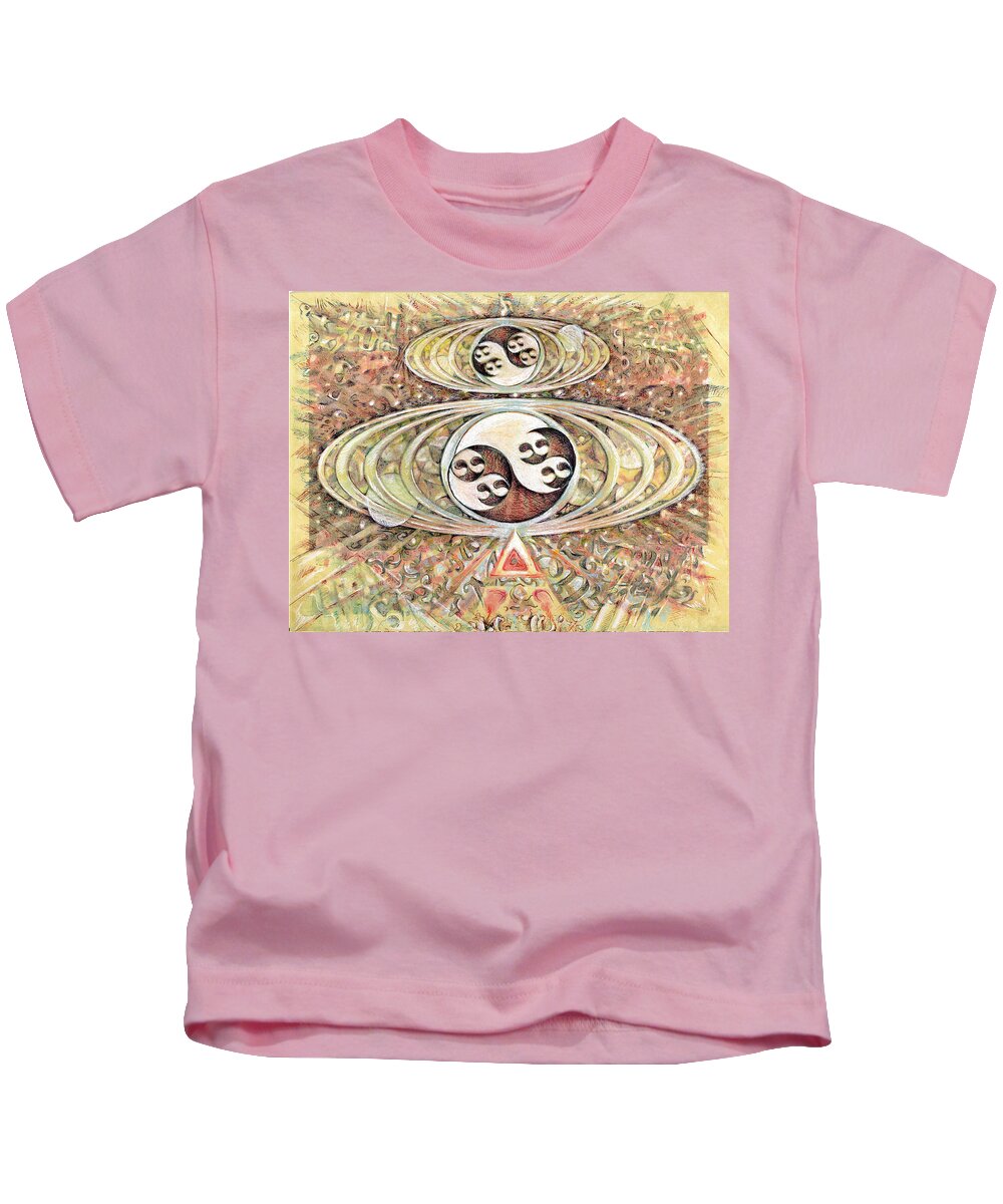 Drawing Kids T-Shirt featuring the mixed media Balance by Jeremy Robinson