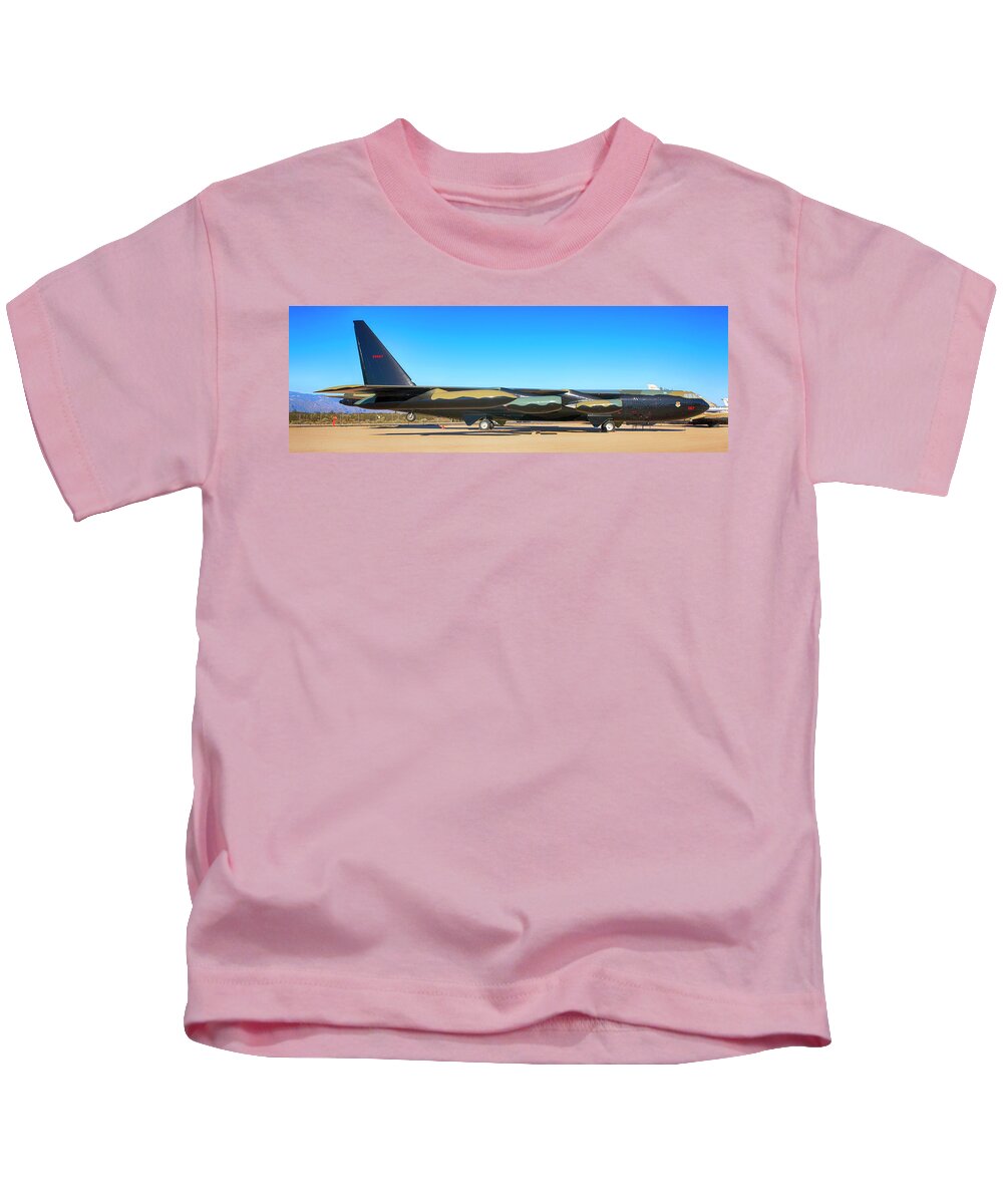 Boeing Kids T-Shirt featuring the photograph Boeing B52D SAC Bomber by Chris Smith