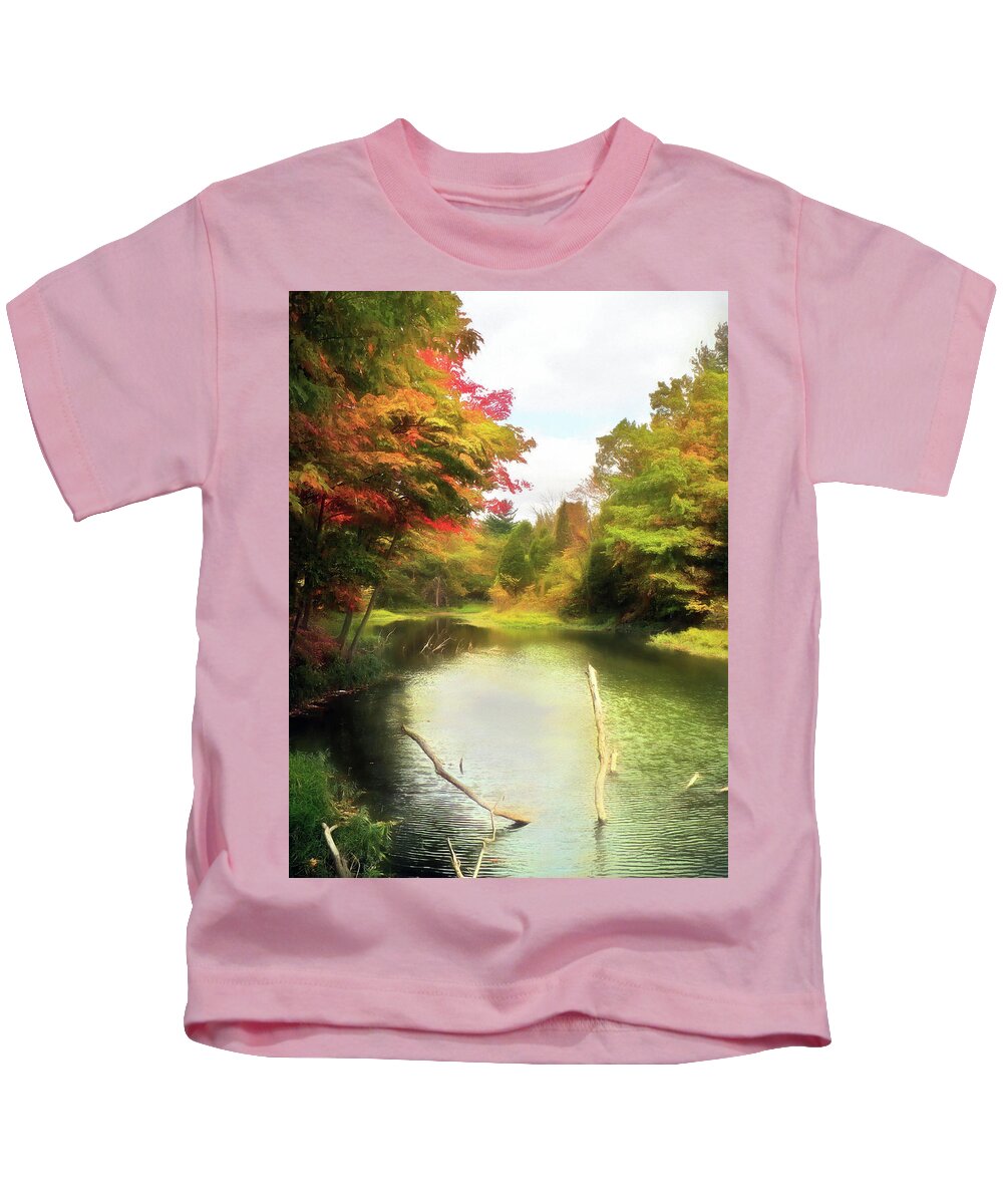 Creek Kids T-Shirt featuring the photograph Hargus Creek by Susan Hope Finley