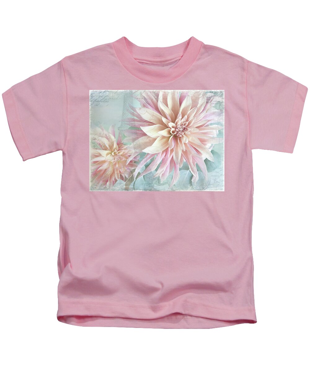 Dahlia Kids T-Shirt featuring the photograph Labyrinth Dahlia Montage by Jill Love