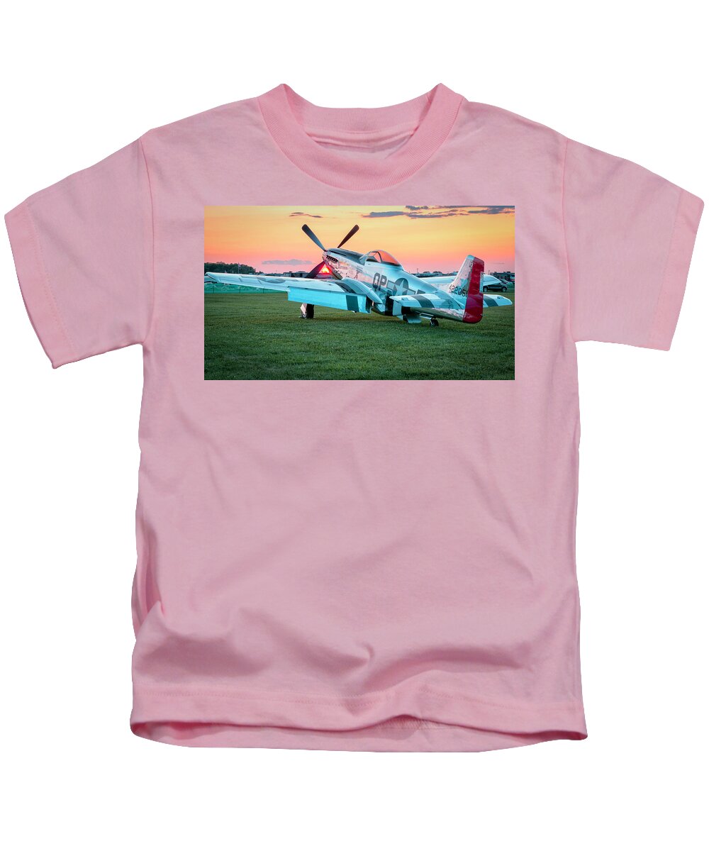Fighter Kids T-Shirt featuring the photograph Lonely Mustang by Laura Hedien