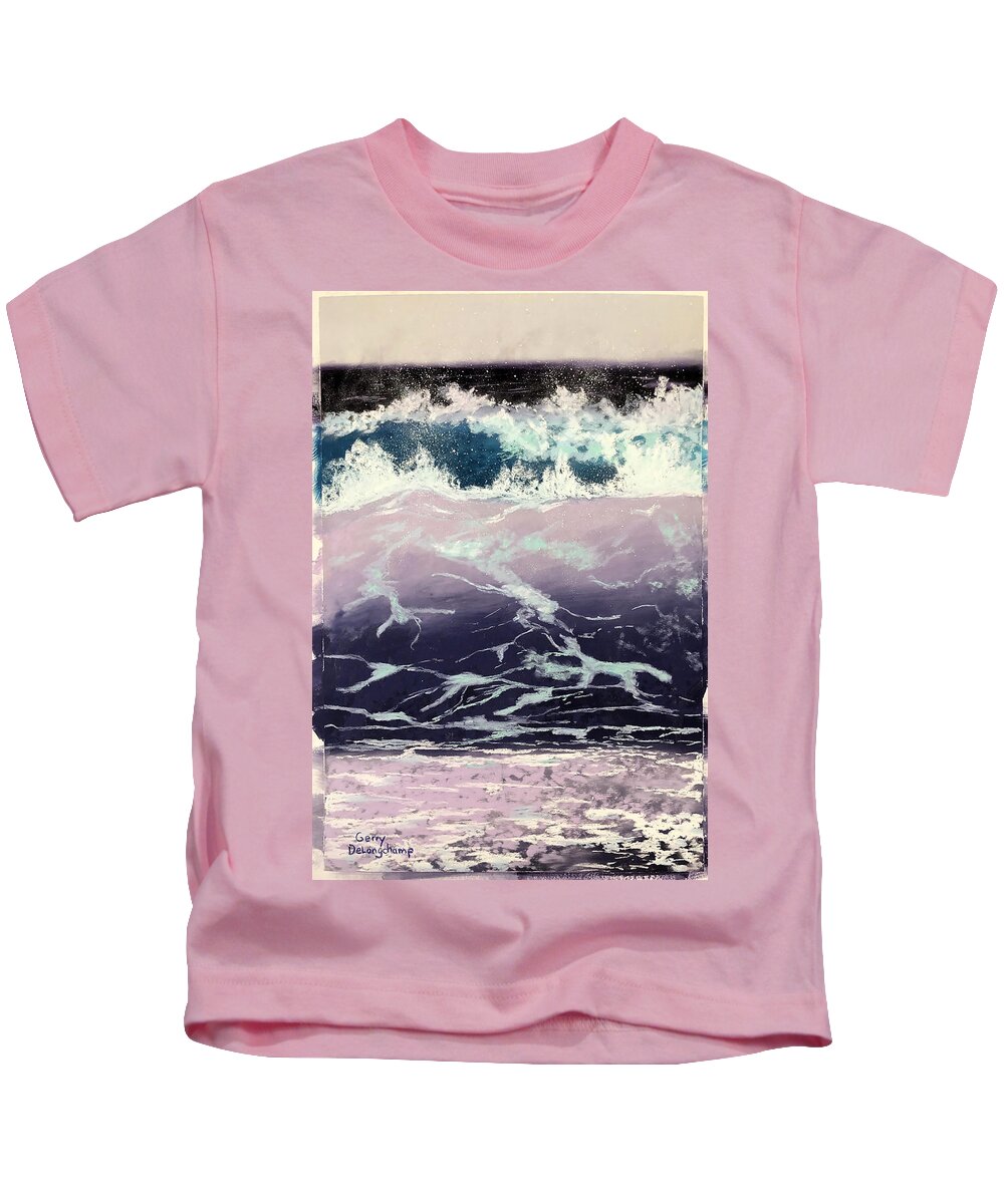 Ocean Kids T-Shirt featuring the pastel Ocean Scene 22 by Gerry Delongchamp