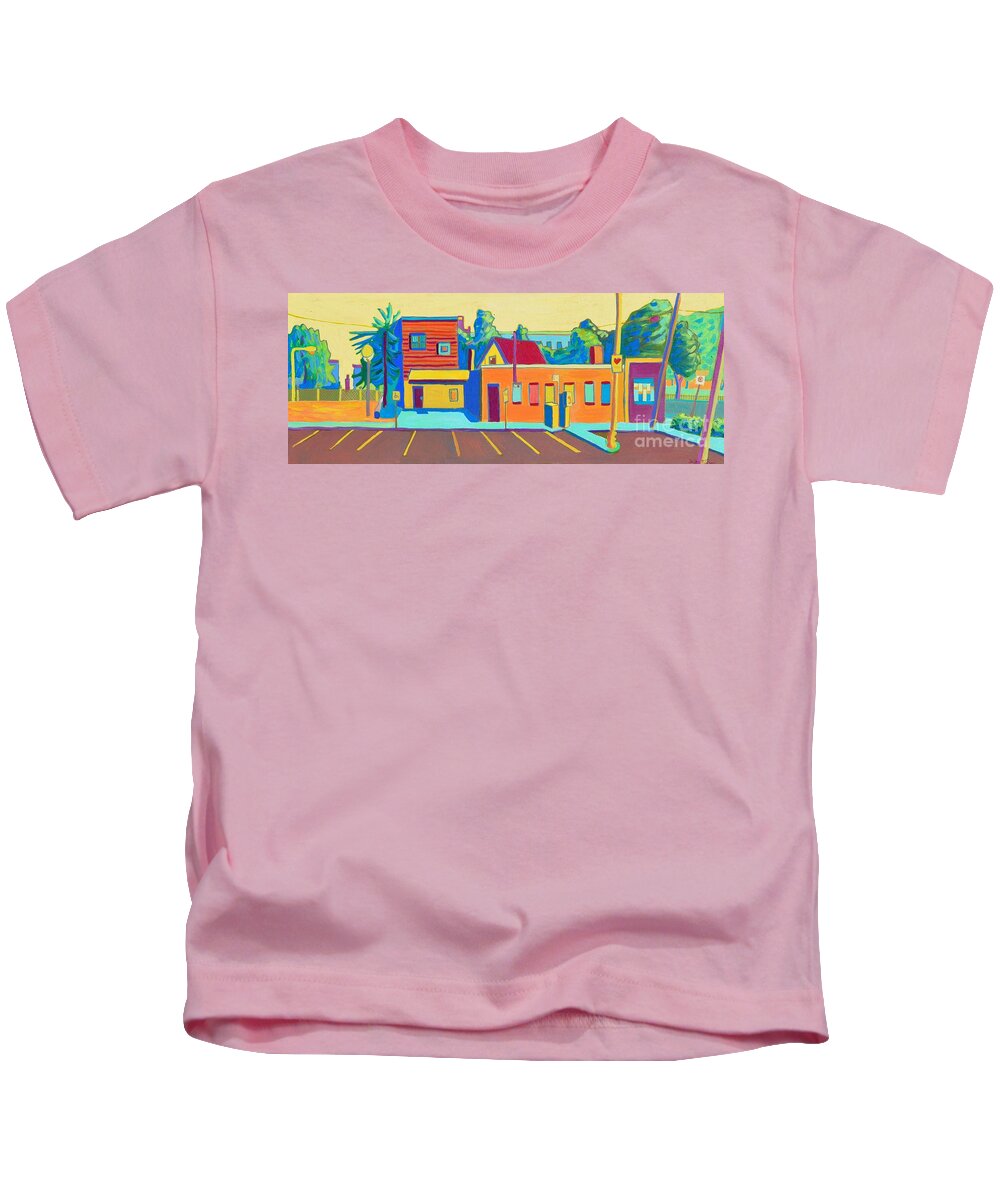 Taft Kids T-Shirt featuring the painting Taft Hill Road by Debra Bretton Robinson