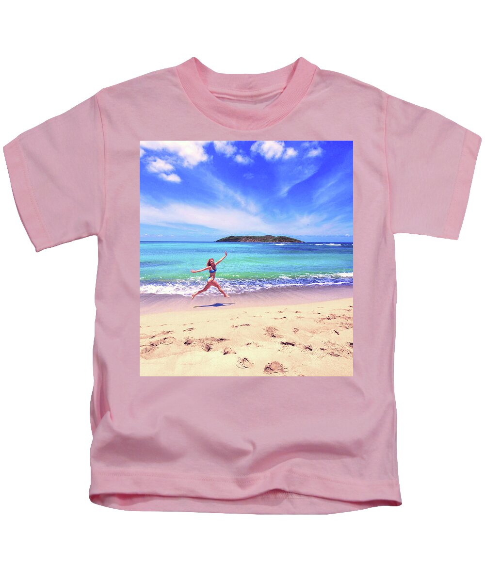 Beach Kids T-Shirt featuring the photograph Tropical Spring by Climate Change VI - Sales