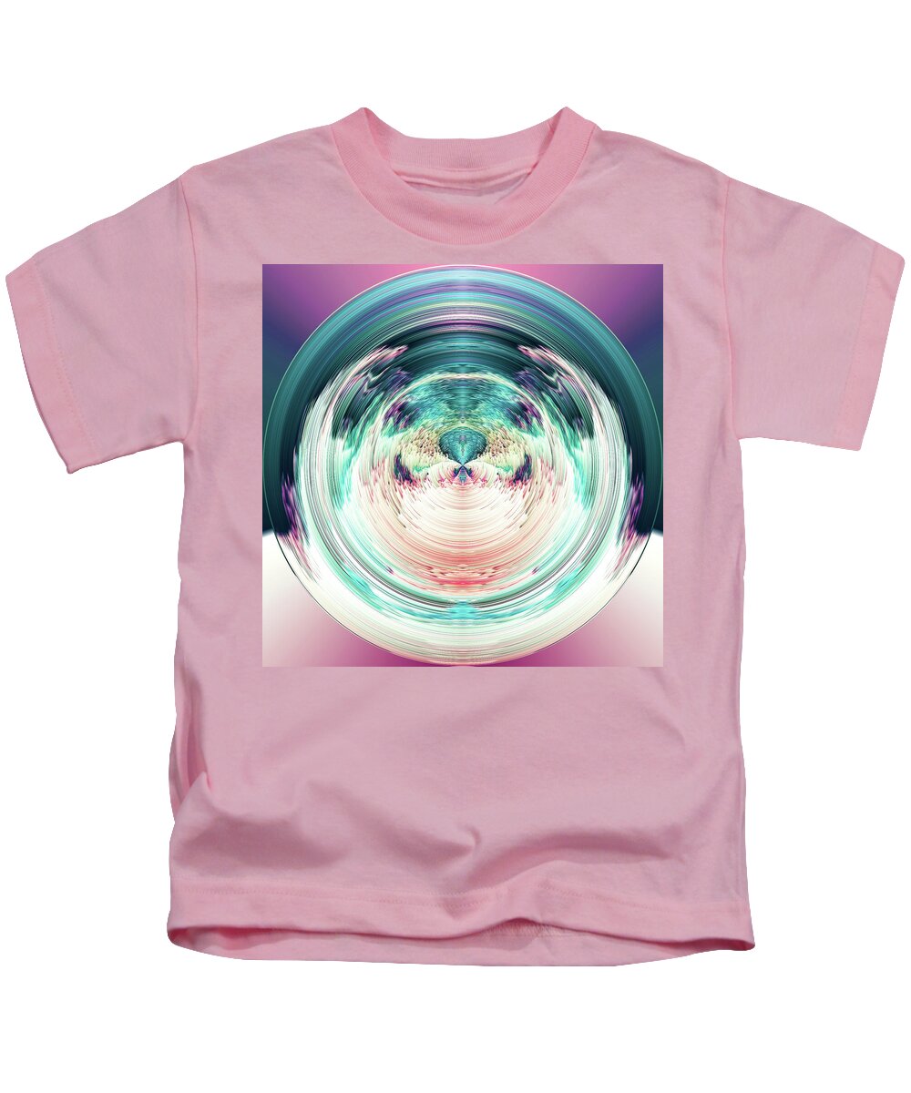 Pastel Kids T-Shirt featuring the digital art Vaporb by Jennifer Walsh