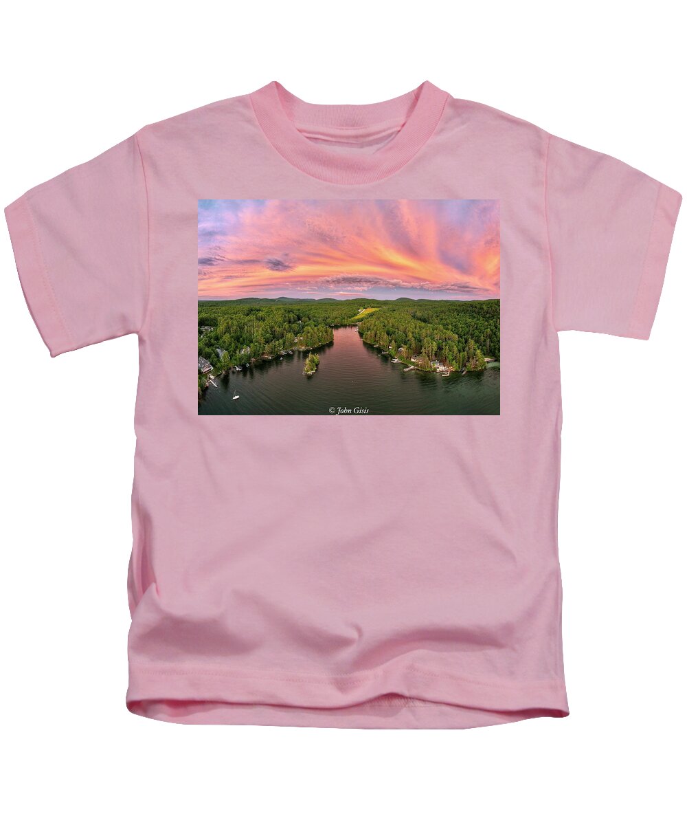  Kids T-Shirt featuring the photograph Roberts Cove Sunset #1 by John Gisis