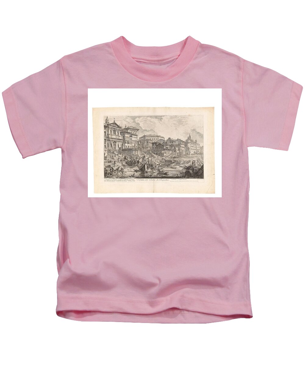  Nature Kids T-Shirt featuring the painting Giovanni Battista Piranesi #32 by MotionAge Designs