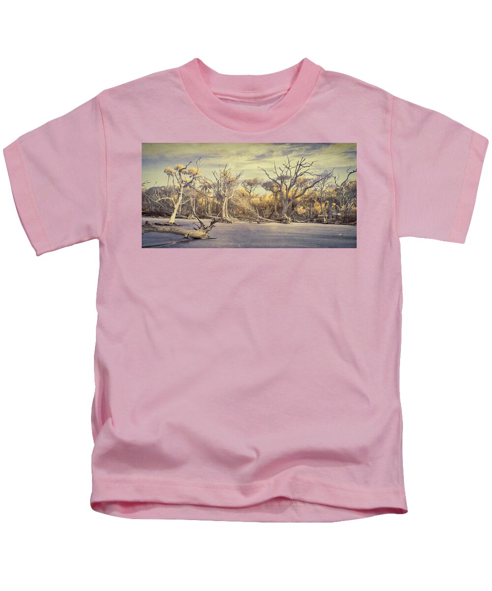 Boneyard Kids T-Shirt featuring the photograph Another Time in Another Place by Jim Cook