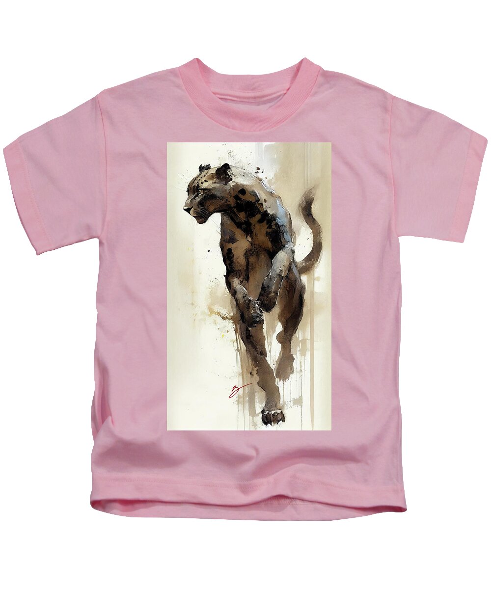 Attack Mode Kids T-Shirt featuring the painting Attack Mode by Greg Collins