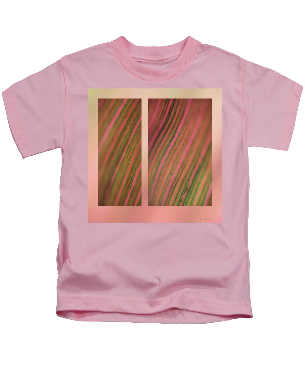 Abstract Kids T-Shirt featuring the photograph Canna by Karen Rispin
