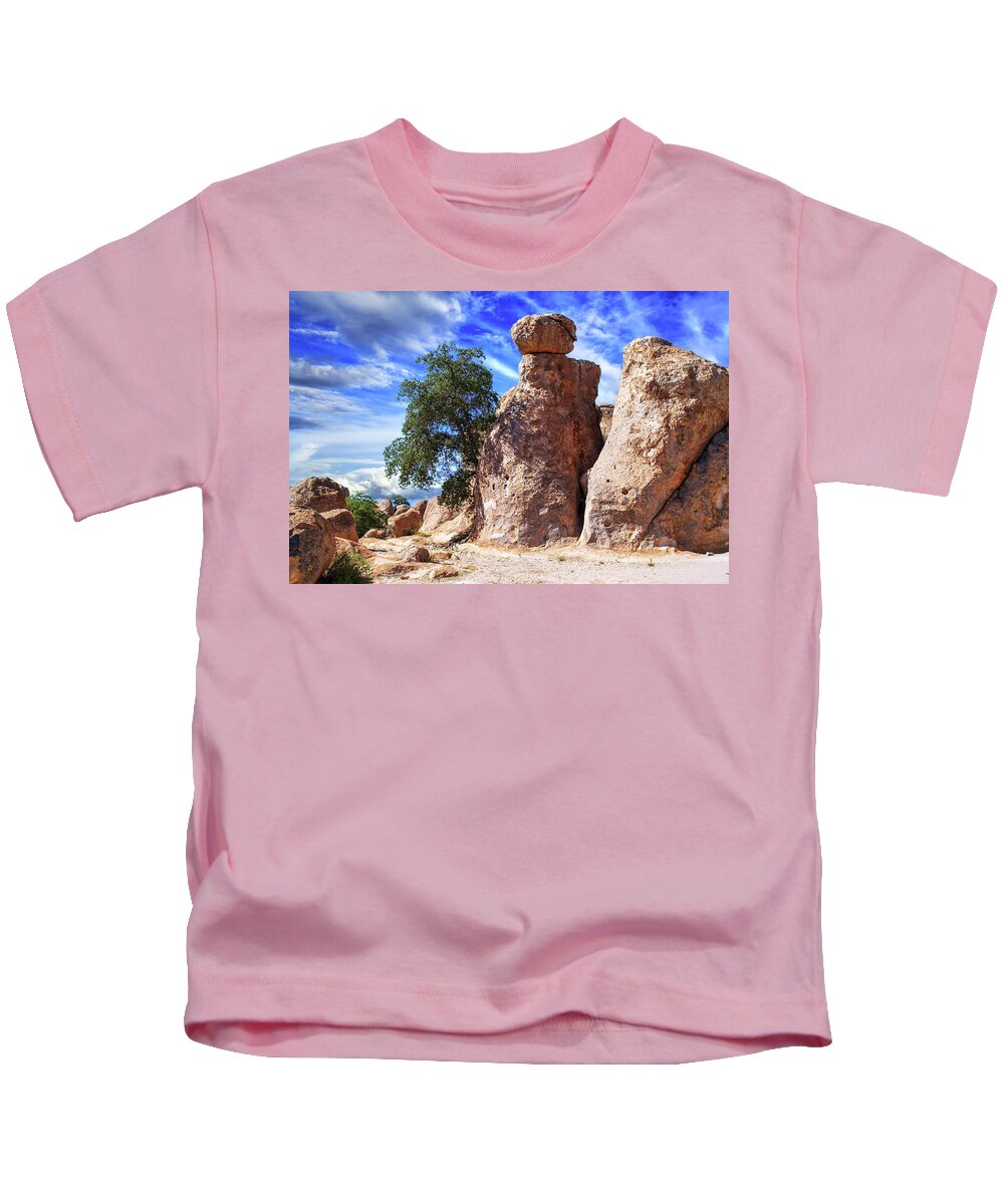 City Of Rocks Kids T-Shirt featuring the photograph City of Rocks State Park by Robert Harris