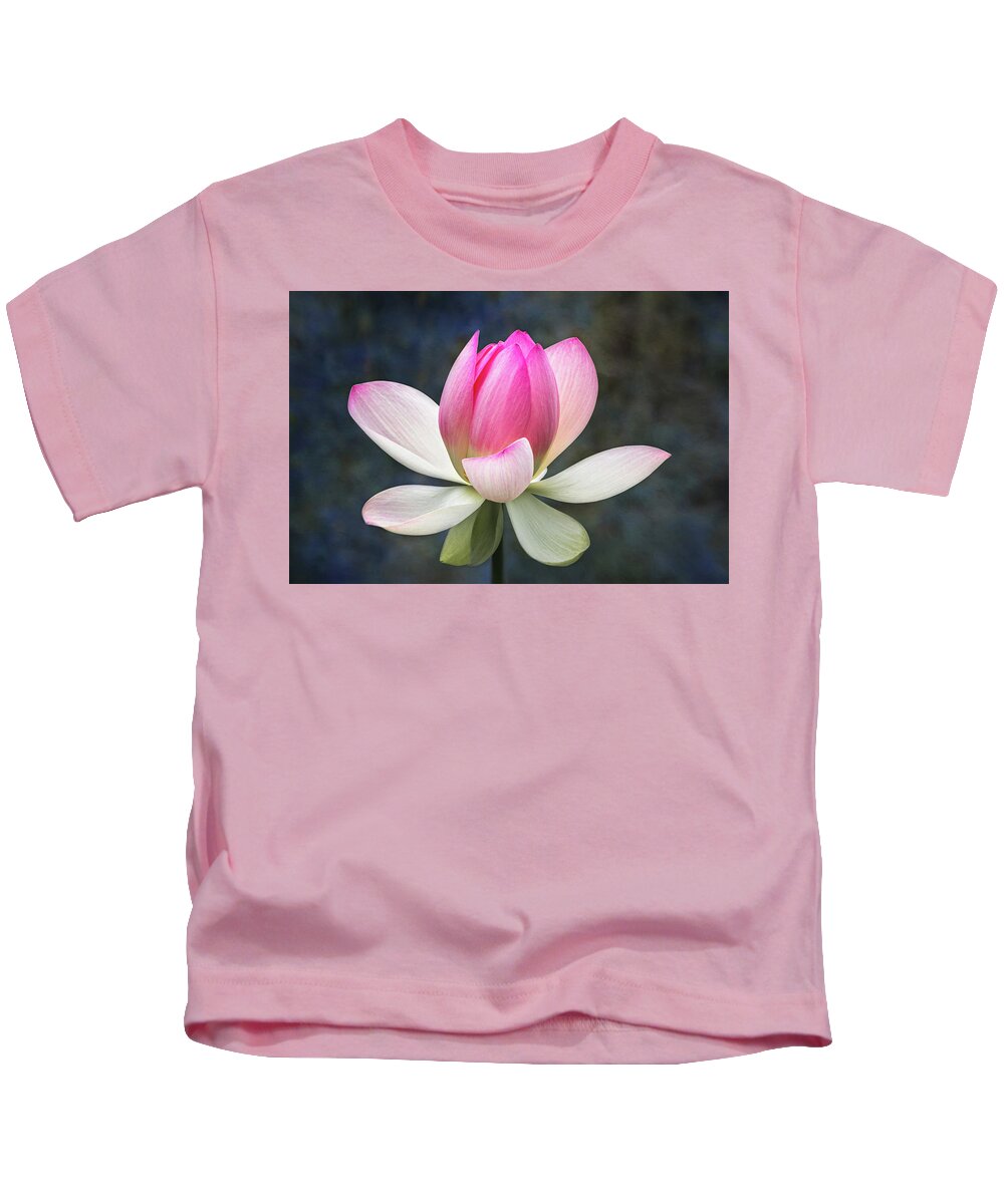  Lotus Kids T-Shirt featuring the photograph Dancing Lotus by Elvira Peretsman