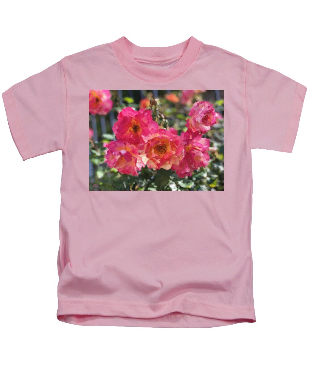 Roses Kids T-Shirt featuring the photograph Disney Roses Two by Brian Watt