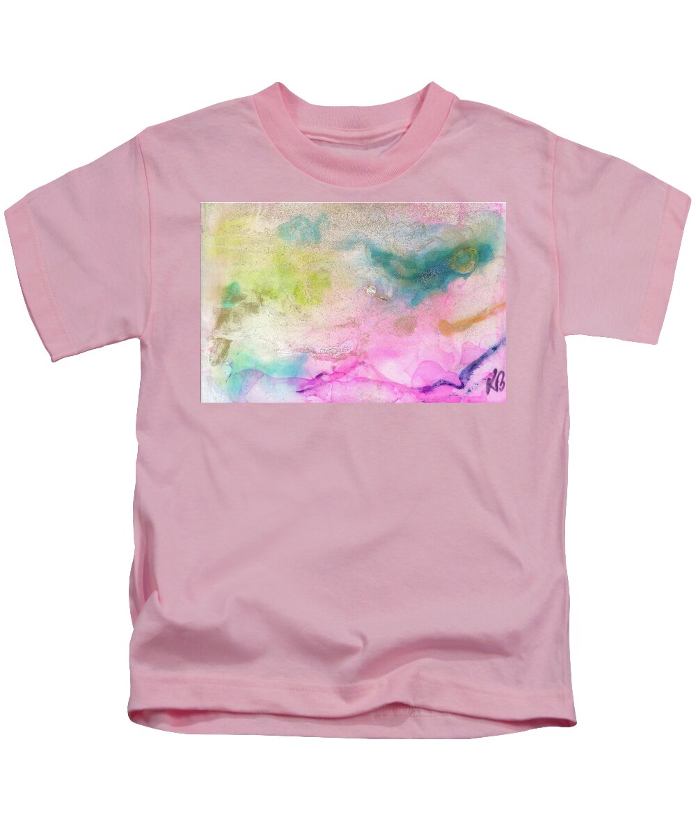  Kids T-Shirt featuring the painting Eyes by Katy Bishop