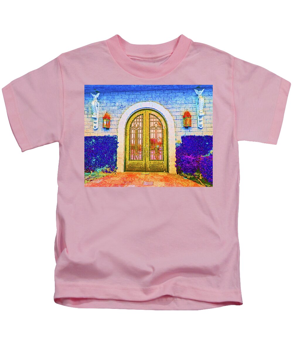 Castle Kids T-Shirt featuring the photograph Front Door To The Castle by Andrew Lawrence