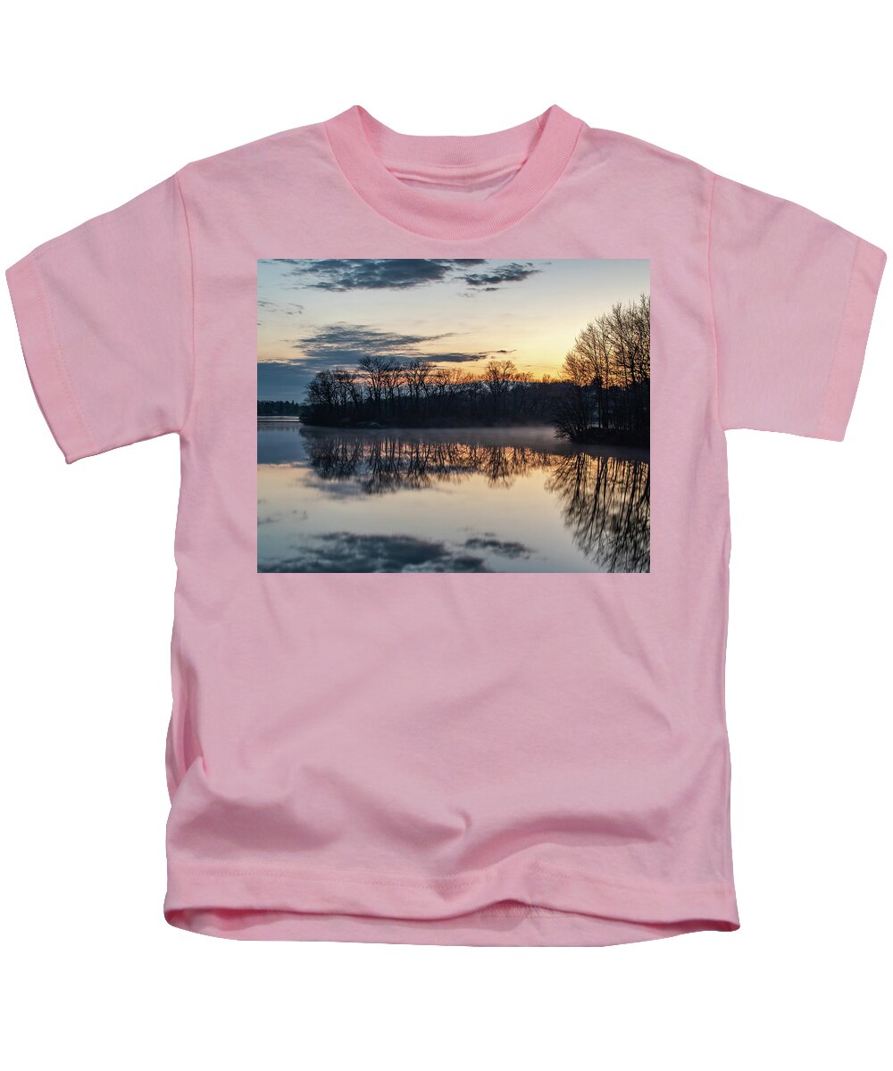 Sunrise Kids T-Shirt featuring the photograph Golden Start, by William Bretton