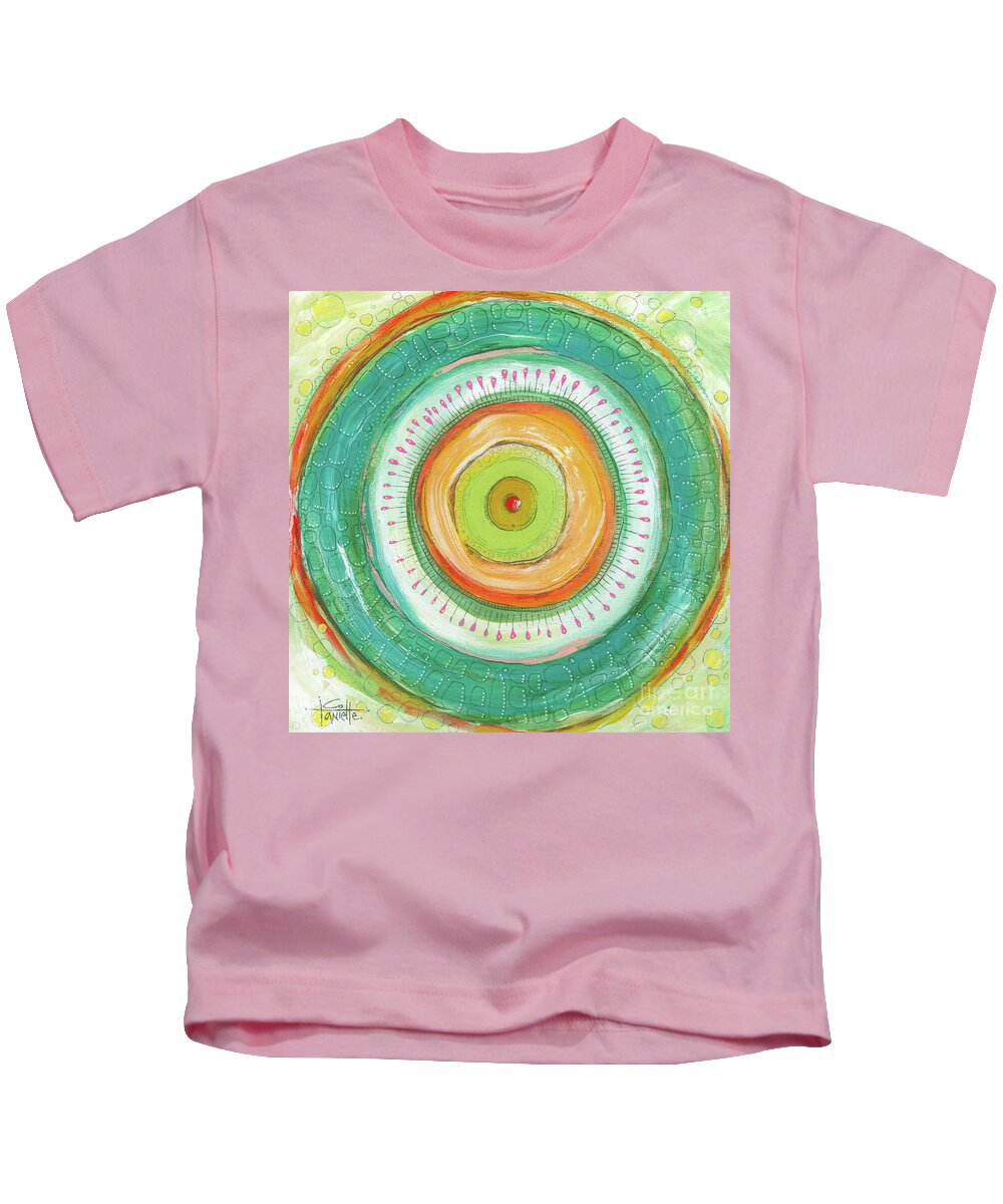 Courageous Kids T-Shirt featuring the painting I Am Courageous by Tanielle Childers