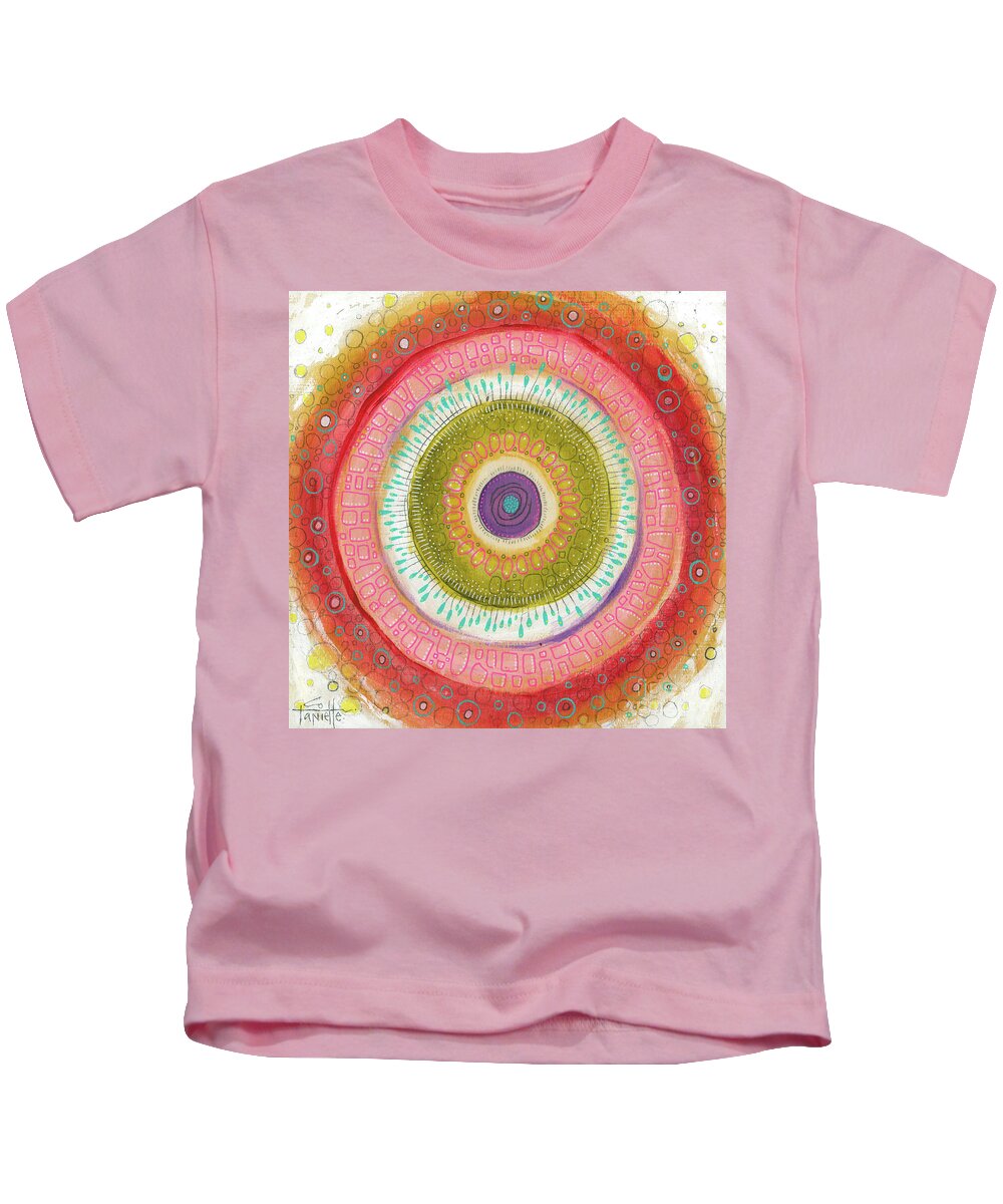 Passionate Kids T-Shirt featuring the painting I Am Passionate by Tanielle Childers