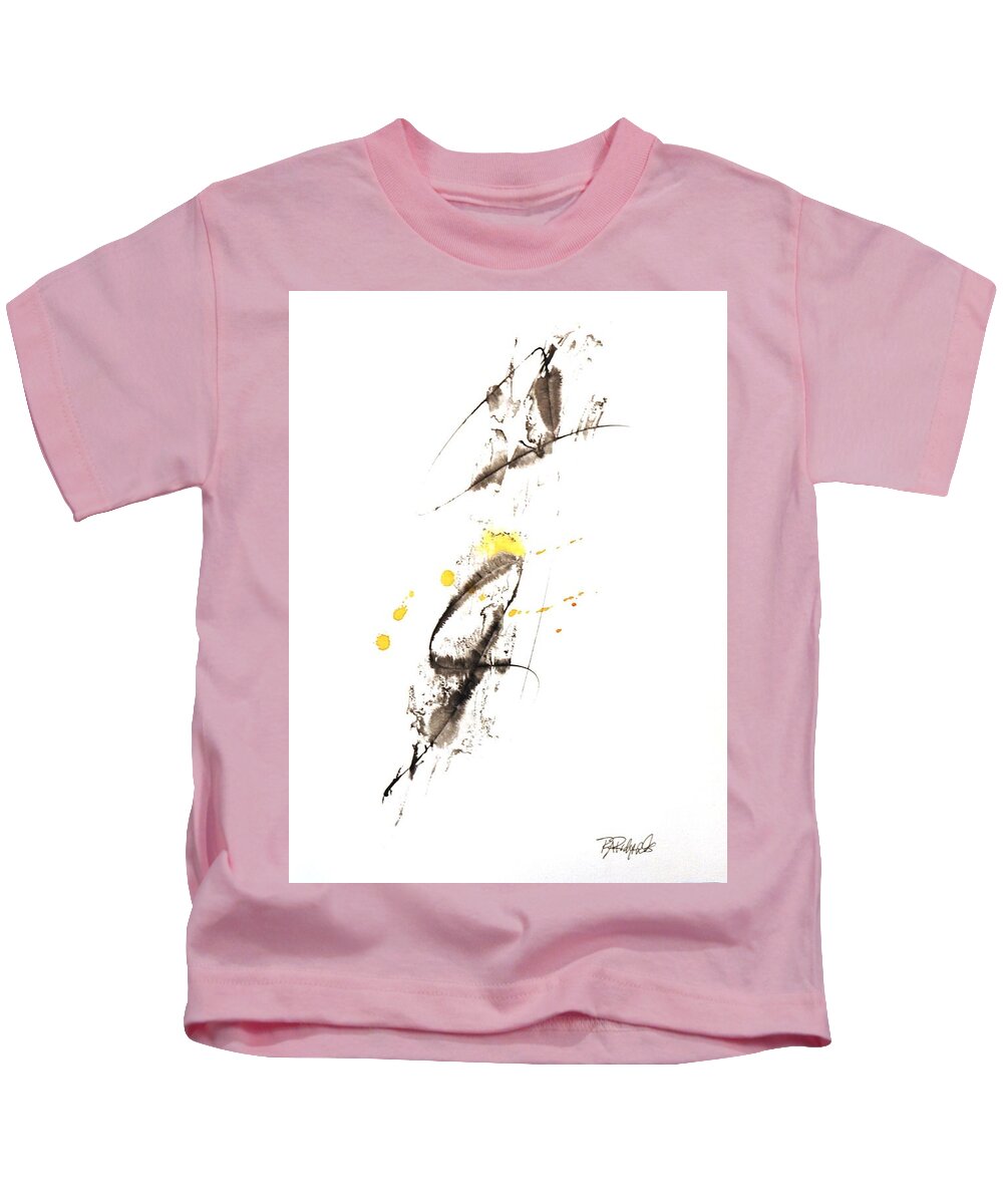 Mushin Kids T-Shirt featuring the painting Mushin - No MInd- #13 by Dick Richards