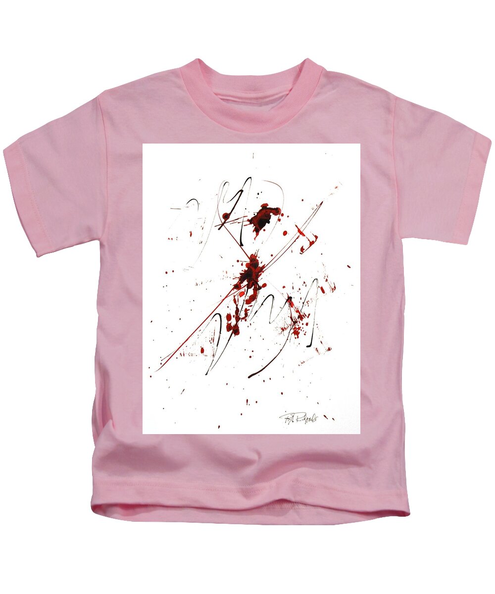Mushin Kids T-Shirt featuring the painting Mushin - No MInd- #14 by Dick Richards